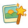 Generate cartoon interface showing generate button