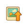 Upload image interface showing drag and drop area