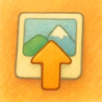 Upload image interface showing drag and drop area
